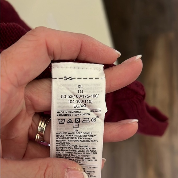 Eggplant-colored Cardigan Sweater with Hood and Open Front - Picture 5 of 10